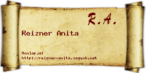 Reizner Anita névjegykártya